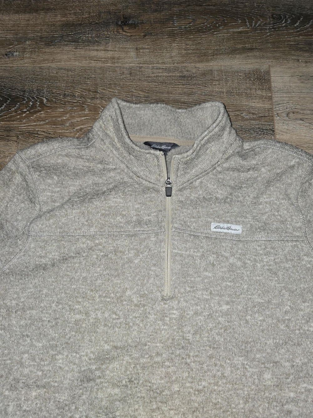 Eddie Bauer Men's Half-Zip Sweater - Light Taupe 2XL XXL